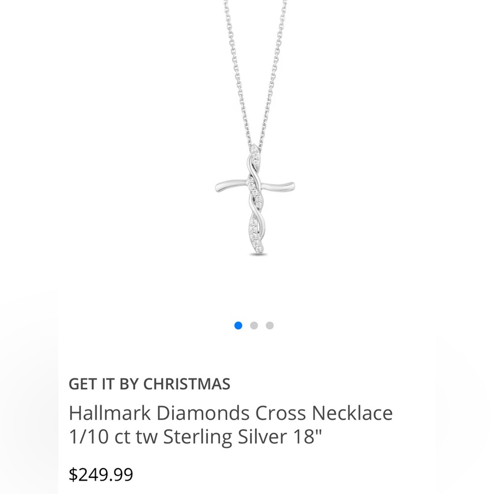 Kay Jewelers Hallmark Diamonds Cross Necklace